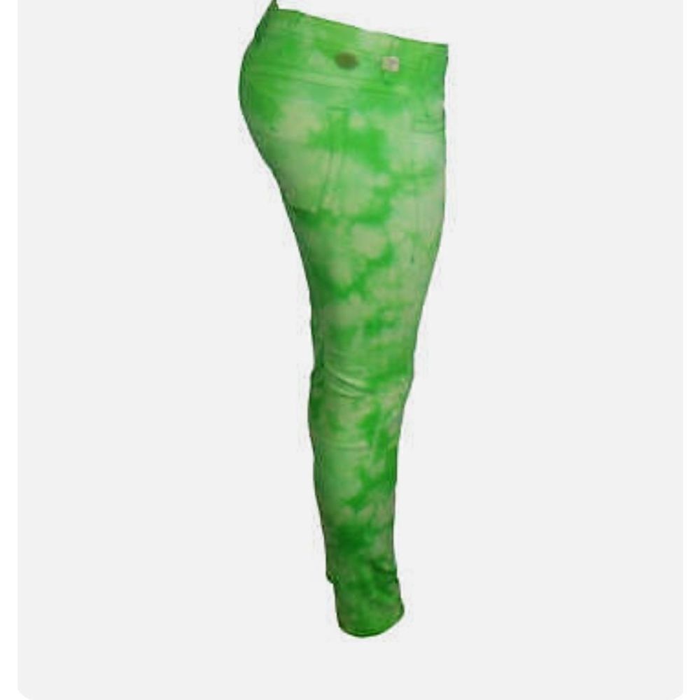 Akoo Green Tye-dye jeans